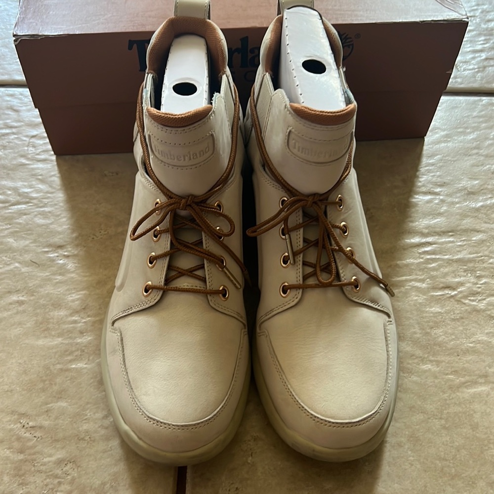 Timberland Legends Club Sneaker Boots white leather 11.5 mens